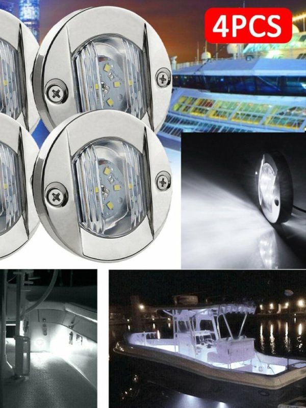 4Pcs Anchor Lights Round Navigation Bulb for Pontoon Fishing Boat Kayak Sailboat  |  Others Motorcycle Others