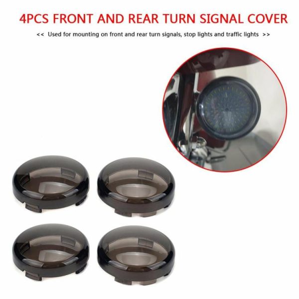 4x Smoke Turn Signal Lens for Harley Davidson Sportster Street Glide 97-20  |  Replacement Parts Motorcycle Motorcycle Lights