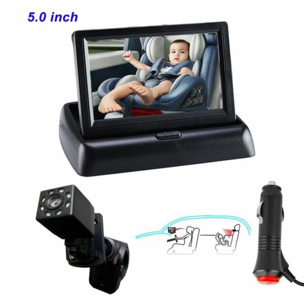 5 Inch Baby Car Mirror Foldable Rearview Baby Camera 8 LED 150 Degree View Angle  |  Navigation & Recor Car Electronics Navigation & Recor