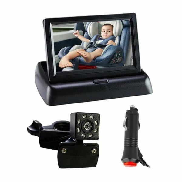 5 Inch Baby Car Mirror Foldable Rearview Baby Camera 8 LED 150 Degree View Angle  |  Navigation & Recor Car Electronics Navigation & Recor