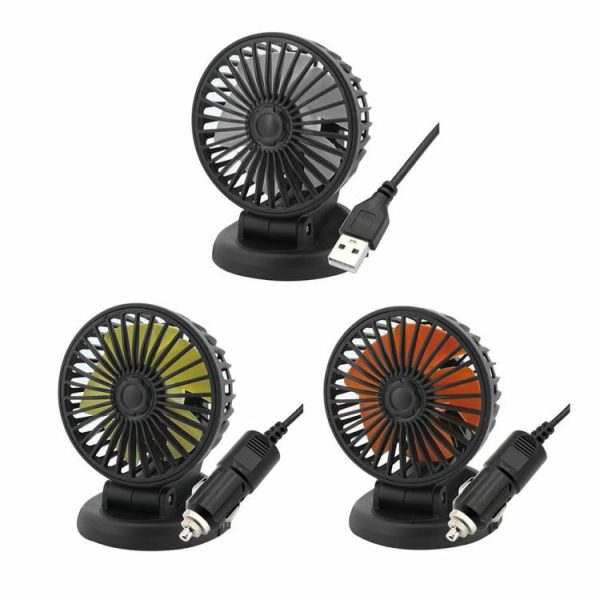 5/12/24V Air Circulators Adjustable Air Circulation Fan USB for Car SUV Truck RV  |  Car Charger Car Charger Car Charger