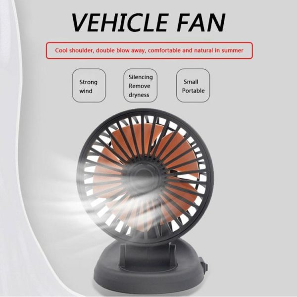 5/12/24V Air Circulators Adjustable Air Circulation Fan USB for Car SUV Truck RV  |  Car Charger Car Charger Car Charger