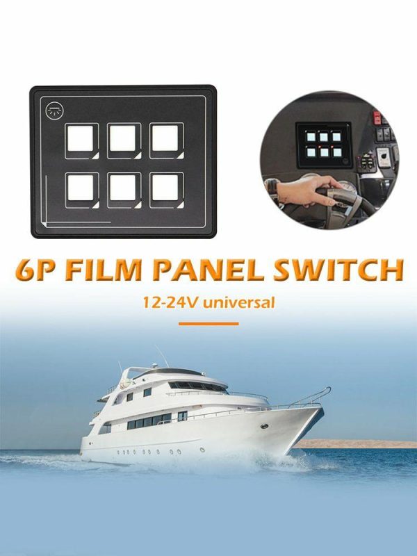 6 Gang Panel Box Kit IP67 Waterproof Car LED Touch Membrane Control Panel Switch  |  Others Motorcycle Others