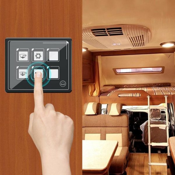 6 Gang Panel Box Kit IP67 Waterproof Car LED Touch Membrane Control Panel Switch  |  Others Motorcycle Others