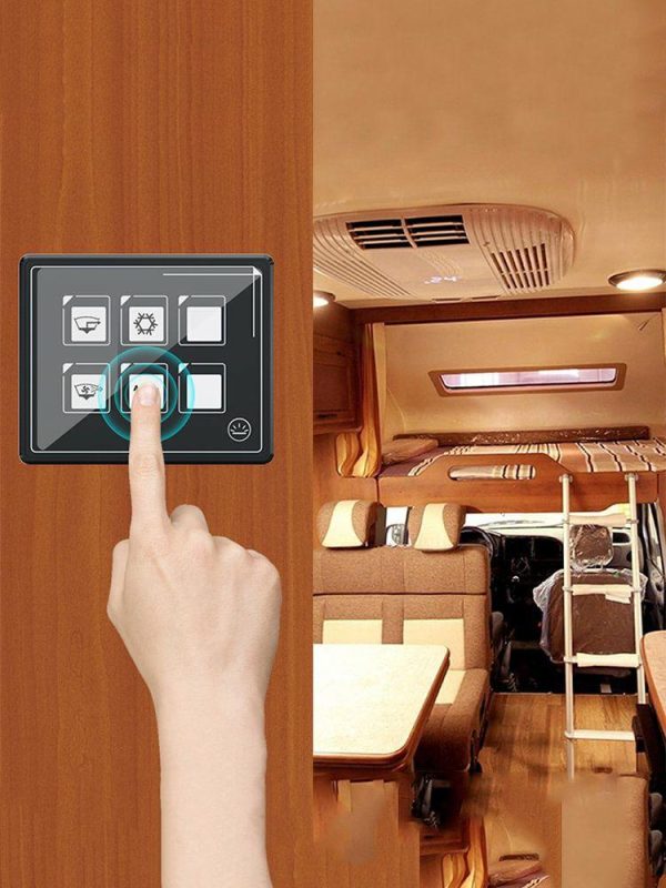 6 Gang Panel Box Kit IP67 Waterproof Car LED Touch Membrane Control Panel Switch  |  Others Motorcycle Others