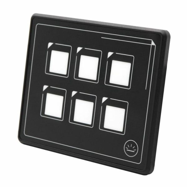 6 Gang Panel Box Kit IP67 Waterproof Car LED Touch Membrane Control Panel Switch  |  Others Motorcycle Others