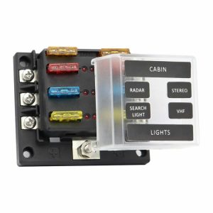 6-Way Blade Fuse Box Fuse Block Holder with Fuses for 12V 24V Car Marine  |  Others Motorcycle Others