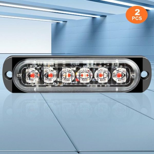 6LED Car Emergency Light 12V -24V Auto Grille Lights for Cars/Motorcycles/Trucks  |  Motorcycle Lights Motorcycle Motorcycle Lights