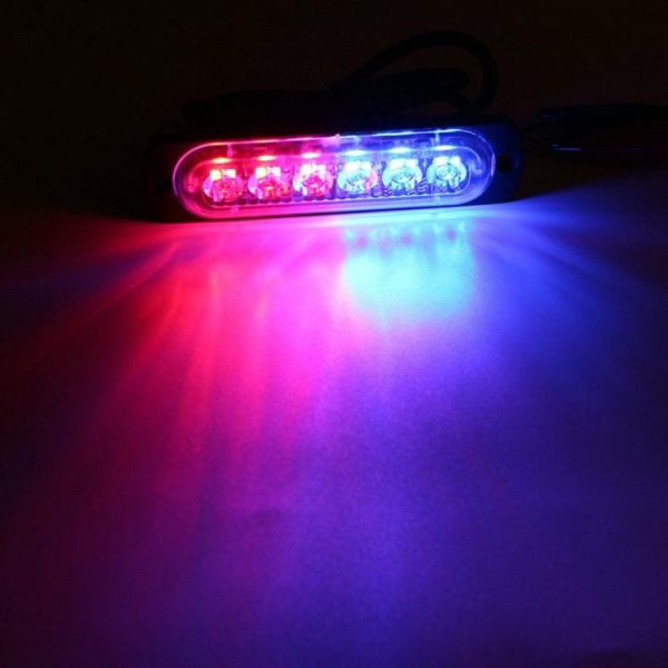 6LED Car Emergency Light 12V -24V Auto Grille Lights for Cars/Motorcycles/Trucks  |  Motorcycle Lights Motorcycle Motorcycle Lights