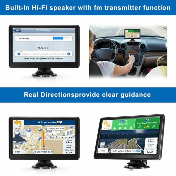 7 Inch HD Car GPS 256MB+16G GPS Navigation FM Transmitter Touch Screen USB TF 3D  |  Navigation & Recor Car Electronics Navigation & Recor