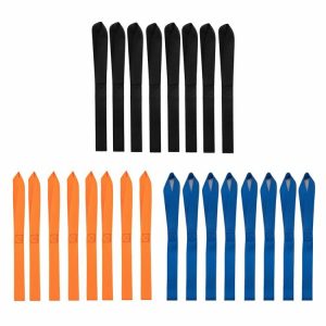 8pcs 13×1 inch Soft Loop Tie-Down Strap for Securing ATV UTV Motorcycle  |  Others Motorcycle Black/Orange