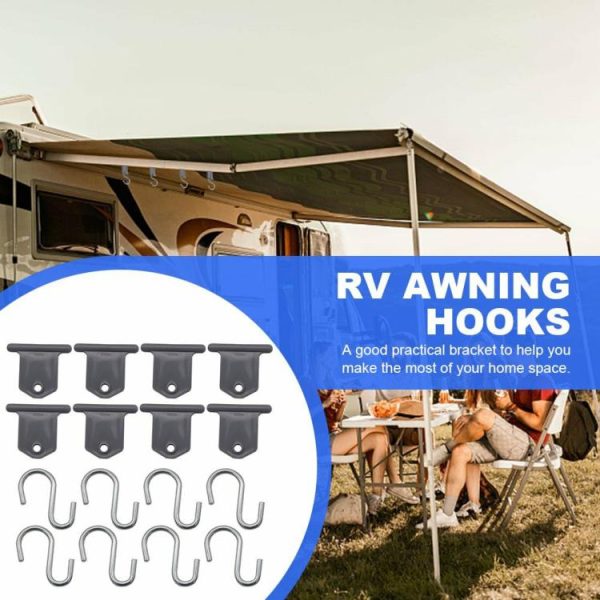 8Pcs Camping Awning Hooks S-shaped RV Awning Hooks RV Caravan Camper Accessories  |  Others Motorcycle Others