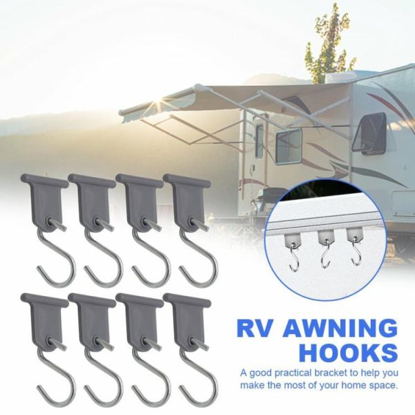 8Pcs Camping Awning Hooks S-shaped RV Awning Hooks RV Caravan Camper Accessories  |  Others Motorcycle Others