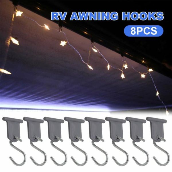 8Pcs Camping Awning Hooks S-shaped RV Awning Hooks RV Caravan Camper Accessories  |  Others Motorcycle Others