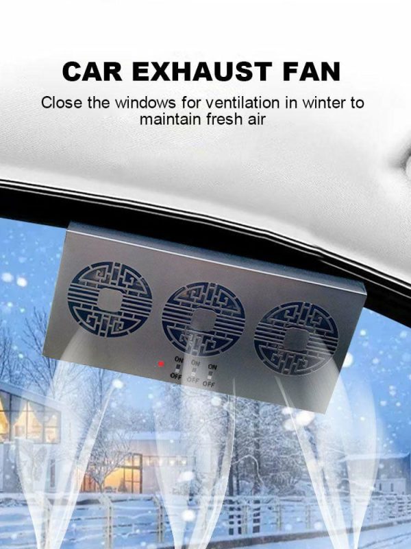 Air Circulation Fan 180 Degree Angle Adjustable Auto Cooling Fan 5.5V Auto Parts  |  Car Charger Car Charger Black/White