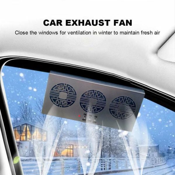 Air Circulation Fan 180 Degree Angle Adjustable Auto Cooling Fan 5.5V Auto Parts  |  Car Charger Car Charger Black/White