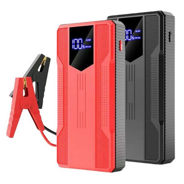 Air Compressor 12V Car Battery Charger Car Booster Charger Car Emergency Booster  |  Jump Starter & Inverters Car Electronics Black/Red