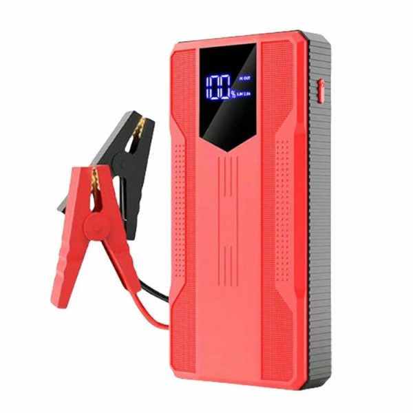 Air Compressor 12V Car Battery Charger Car Booster Charger Car Emergency Booster  |  Jump Starter & Inverters Car Electronics Black/Red