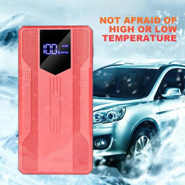 Air Compressor 12V Car Battery Charger Car Booster Charger Car Emergency Booster  |  Jump Starter & Inverters Car Electronics Black/Red