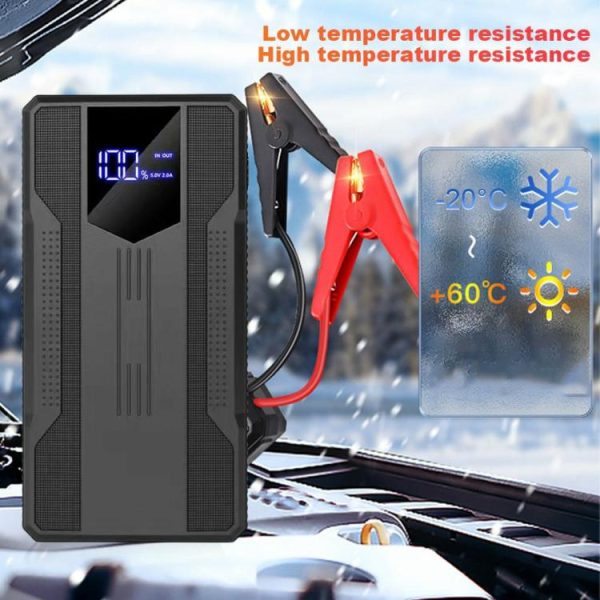 Air Compressor 12V Car Battery Charger Car Booster Charger Car Emergency Booster  |  Jump Starter & Inverters Car Electronics Black/Red