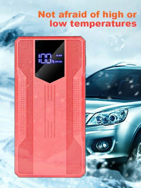 Air Compressor 12V Car Battery Charger Car Booster Charger Car Emergency Booster  |  Jump Starter & Inverters Car Electronics Black/Red