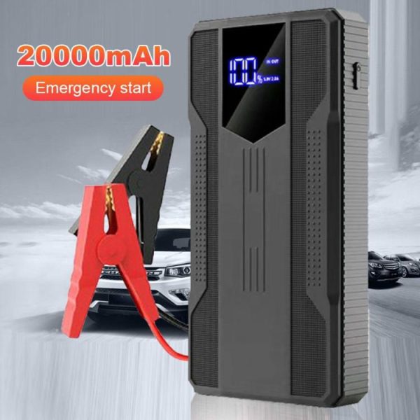 Air Compressor 12V Car Battery Charger Car Booster Charger Car Emergency Booster  |  Jump Starter & Inverters Car Electronics Black/Red