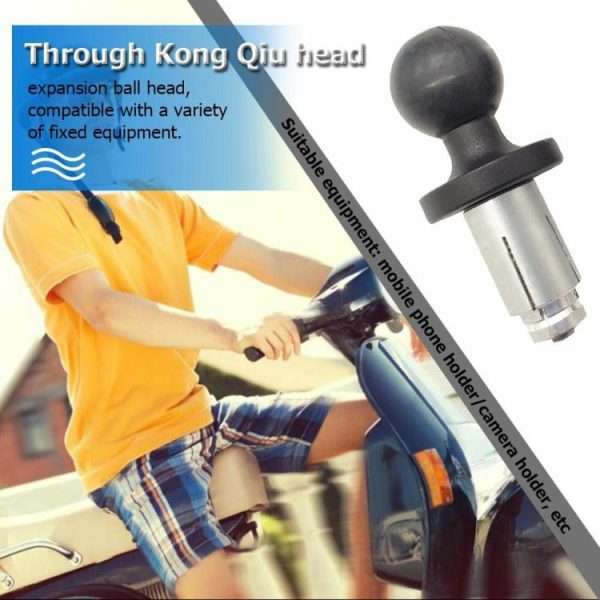 Aluminum Motorcycle Bike Mount Fork Stem Base w/ Ball Head for RAM Mount  |  Replacement Parts Motorcycle Replacement Parts