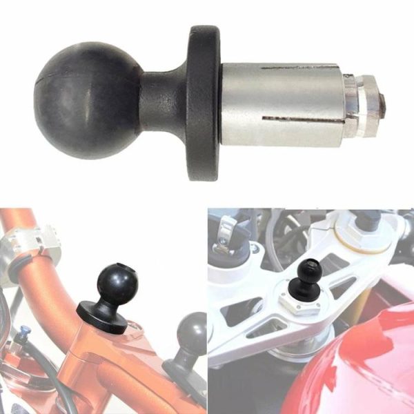 Aluminum Motorcycle Bike Mount Fork Stem Base w/ Ball Head for RAM Mount  |  Replacement Parts Motorcycle Replacement Parts