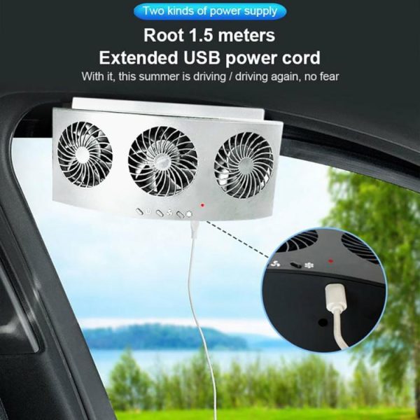 Auto Interior Radiator 4000RPM Car Air Cooler Air Circulator Summer Car Supplies  |  Car Charger Car Charger Car Charger