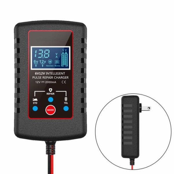 Automatic Battery Charger Digital Pulse Repair Charger for Motorcycle Lawn Mower  |  Maintenance & Care Maintenance & Care Maintenance & Care