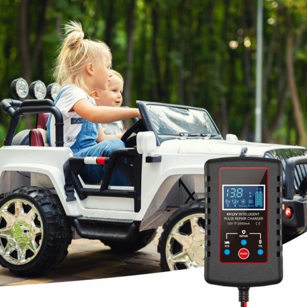 Automatic Battery Charger Digital Pulse Repair Charger for Motorcycle Lawn Mower  |  Maintenance & Care Maintenance & Care Maintenance & Care