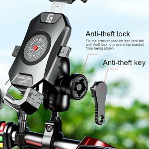 Bike Phone Holder Anti-theft Bike Smartphone Stand Waterproof for 4-7 Inch Phone  |  Replacement Parts Motorcycle Replacement Parts