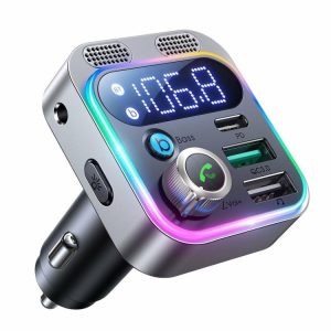 Bluetooth-compatible 5.0 Car Charger 48W Car Wireless Transmitter Type-C USB AUX  |  Car Charger Car Charger Car Charger