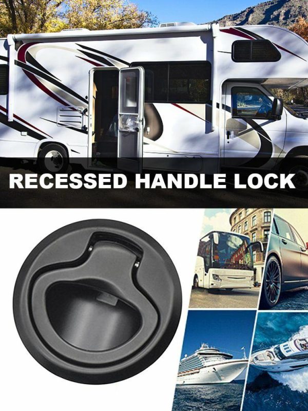 Boat Deck Hatches Flush Pull Slam Latch Flush Pull Slam Locker Yacht Accessories  |  Others Motorcycle Black