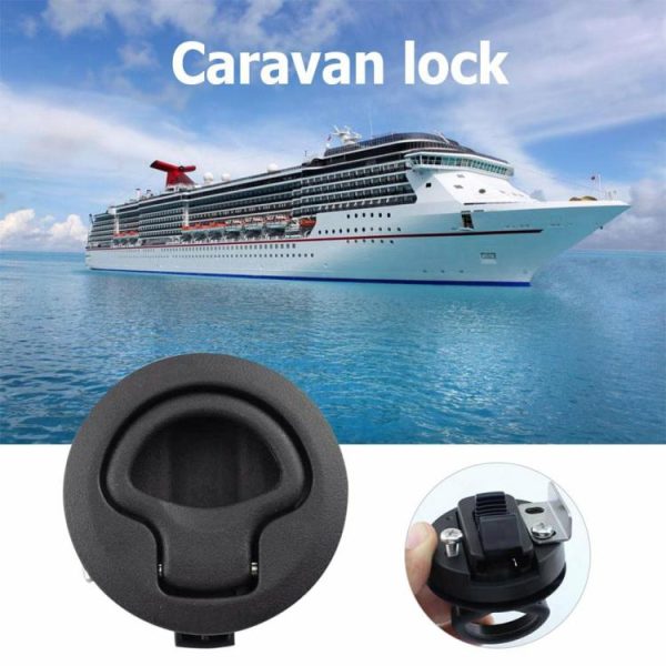 Boat Door Latch Flush for Boat Pull Latch Plastic Boat Accessories Marine Round  |  Others Motorcycle Others