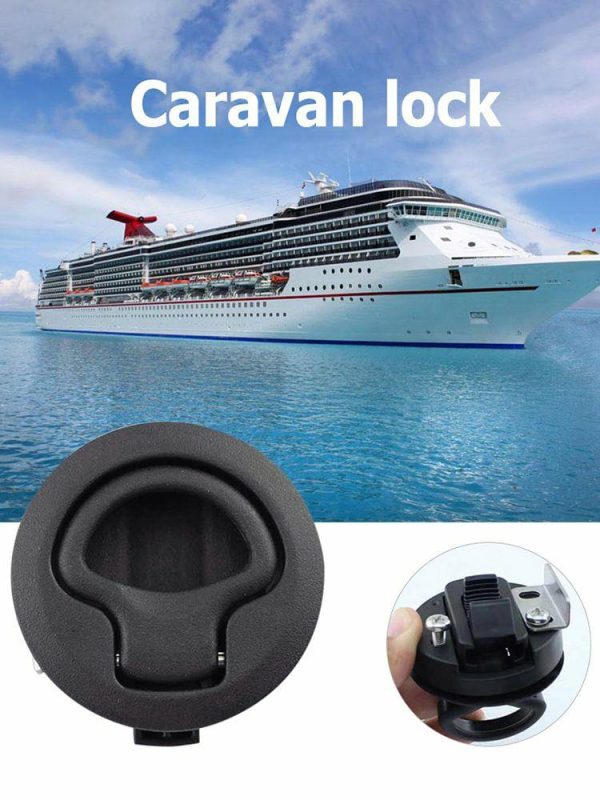 Boat Door Latch Flush for Boat Pull Latch Plastic Boat Accessories Marine Round  |  Others Motorcycle Others