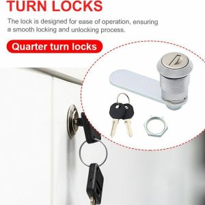 Cabinet Cam Lock Set with 2 Keys Drawer Dresser Lock for RV Yacht Drawer Dresser  |  Others Motorcycle Others