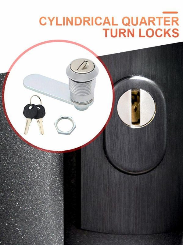 Cabinet Cam Lock Set with 2 Keys Drawer Dresser Lock for RV Yacht Drawer Dresser  |  Others Motorcycle Others