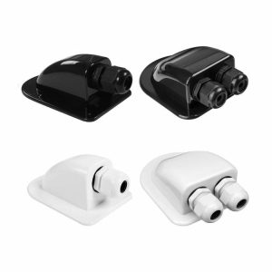 Cable Entry Gland Box Single/Double Hole Entry Gland Box RV Caravan Accessories  |  Others Motorcycle Black/White