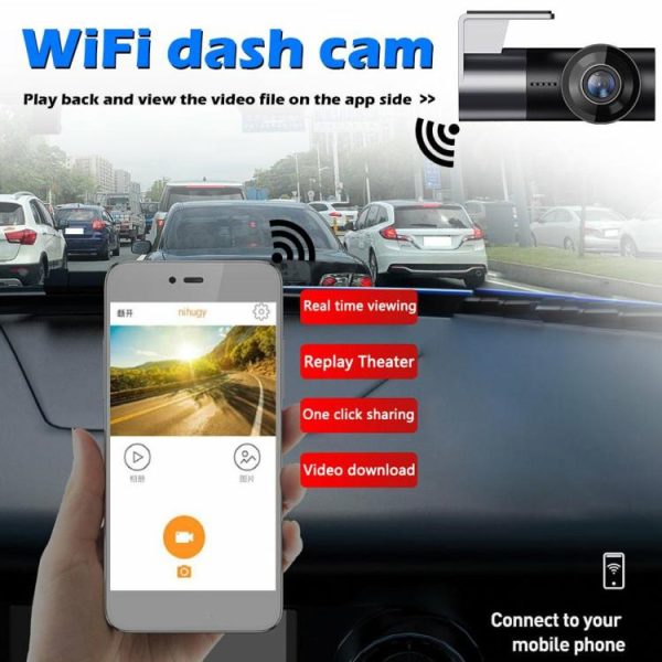 Car DVR HD Auto Video Camera Night Vision 170 Degree Wide Angle Built-in Speaker  |  Navigation & Recor Car Electronics Navigation & Recor