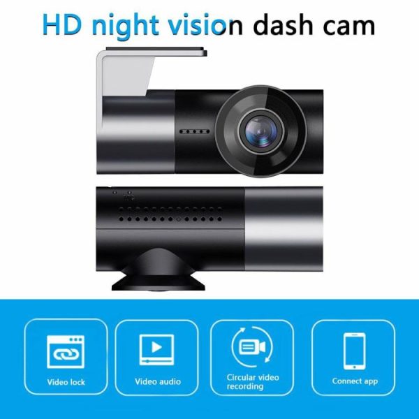 Car DVR HD Auto Video Camera Night Vision 170 Degree Wide Angle Built-in Speaker  |  Navigation & Recor Car Electronics Navigation & Recor