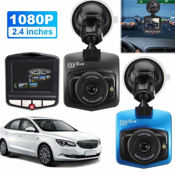 Car DVR Suction Cup HD 1080P Driver Recorder Night Vision Car Camcorder G-Sensor  |  Navigation & Recor Car Electronics Black/Blue