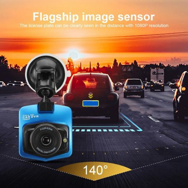 Car DVR Suction Cup HD 1080P Driver Recorder Night Vision Car Camcorder G-Sensor  |  Navigation & Recor Car Electronics Black/Blue