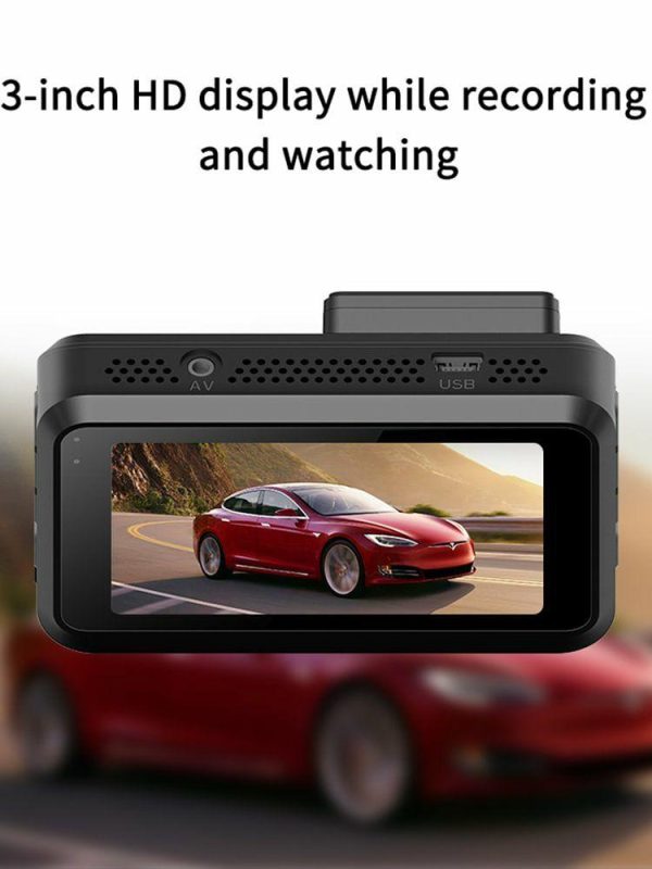 Car DVR Video Recorder 3in HD Screen Dash Camera Lithium Battery for Car Parking  |  Navigation & Recor Car Electronics Navigation & Recor