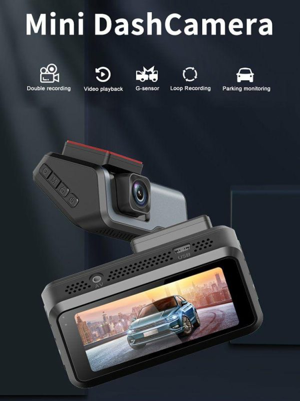 Car DVR Video Recorder 3in HD Screen Dash Camera Lithium Battery for Car Parking  |  Navigation & Recor Car Electronics Navigation & Recor