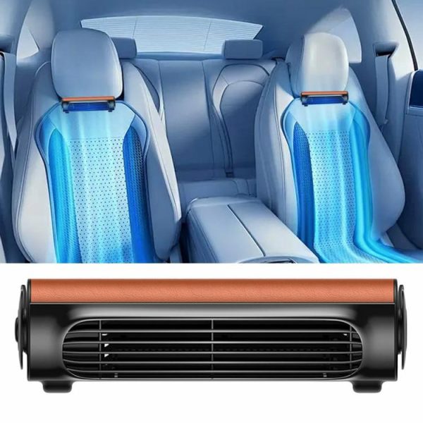 Car Headrest Cooling Air Fan USB Powered 3 Speeds Adjustable Auto Interior Fan  |  Car Charger Car Charger Black/Brown