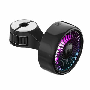 Car Rear Seat Fan with Clip Air Circulator Fan RGB Light Electric Car Circulator  |  Others Electronics Car Electronics Others Electronics