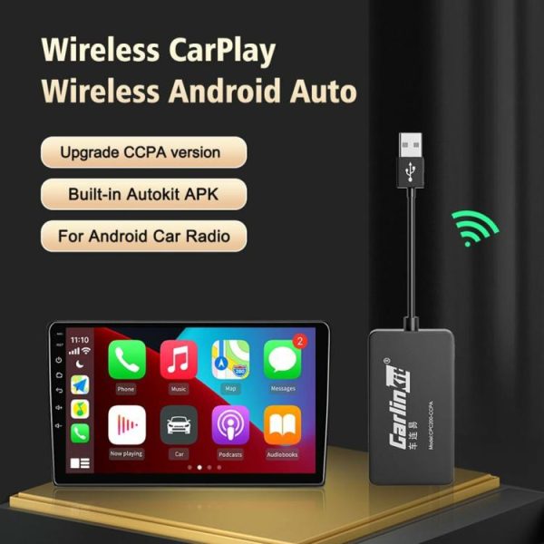 CarPlay Wireless Adapter Android Auto Dongle for Modify Android Screen Auto Box  |  Video Players & Stereo Car Electronics Black