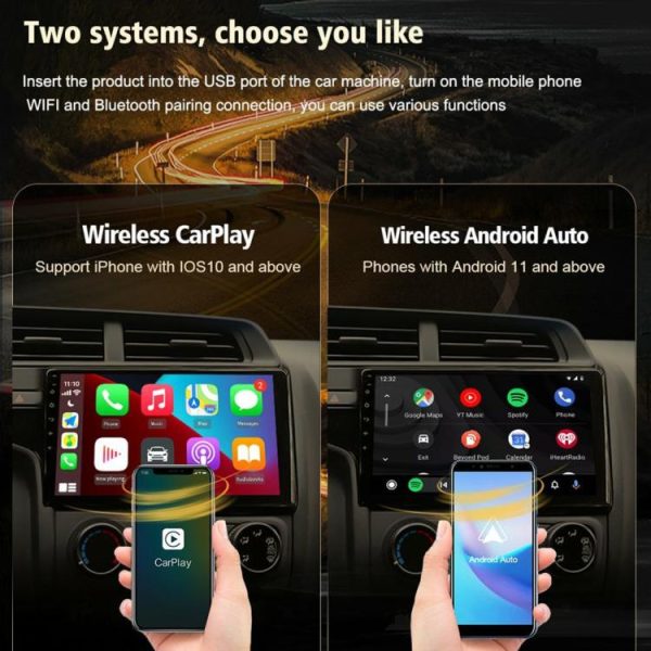 CarPlay Wireless Adapter Android Auto Dongle for Modify Android Screen Auto Box  |  Video Players & Stereo Car Electronics Black