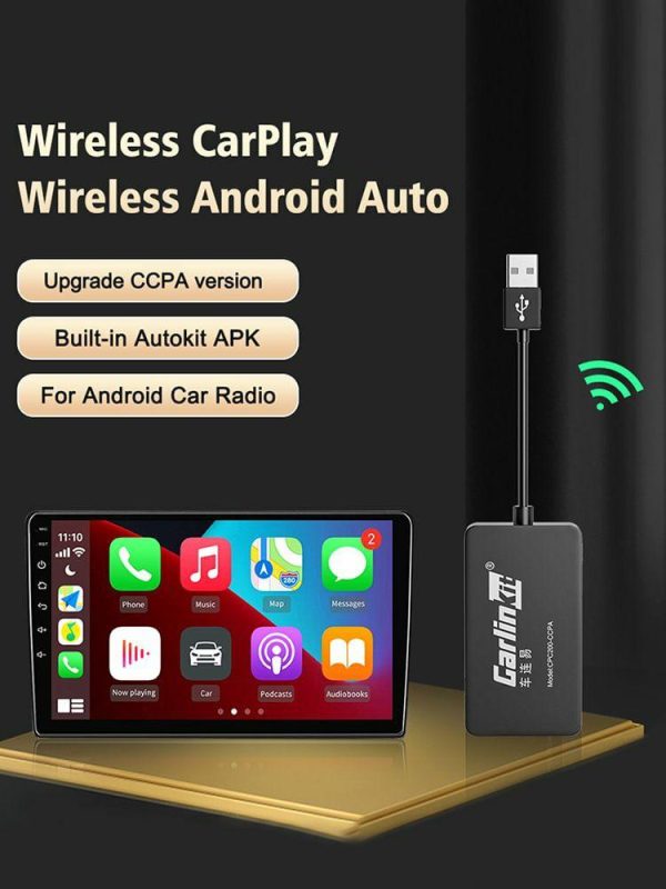 CarPlay Wireless Adapter Android Auto Dongle for Modify Android Screen Auto Box  |  Video Players & Stereo Car Electronics Black